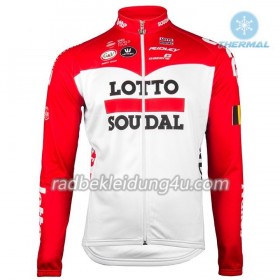 Set Langarmtrikot + Trägerhose Lange 2018 Lotto Soudal Winter Thermal Fleece N001